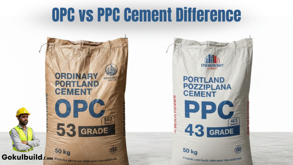 Market me milne wale OPC aur PPC Cement ka difference aur unki strength