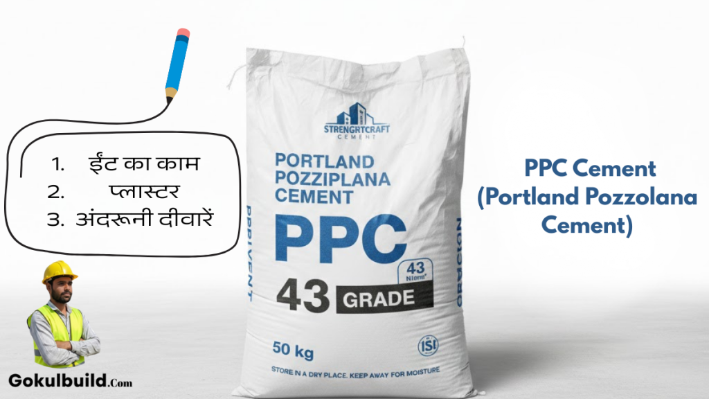 PPC Cement ka use plaster aur brick work me kaise hota hai